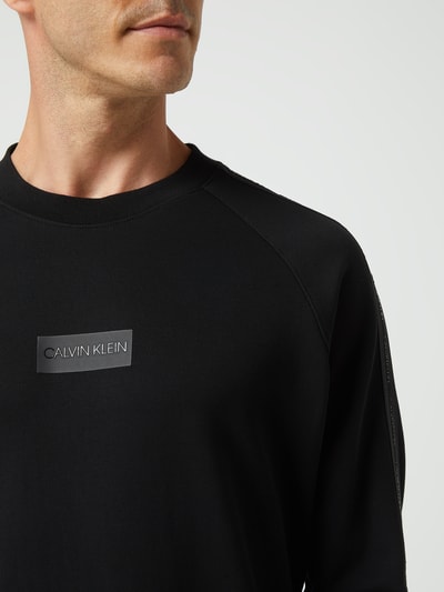 CK Calvin Klein Sweatshirt mit Raglanärmeln Black 3