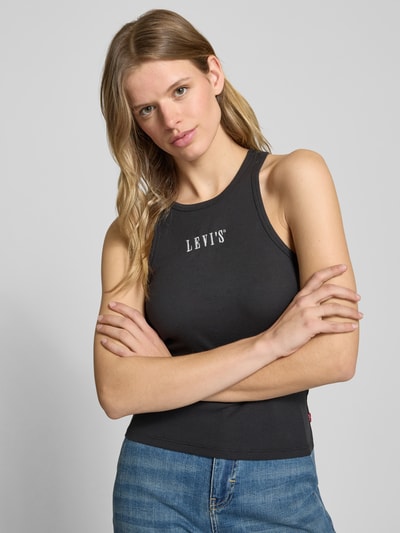 Levi's® Tanktop in riblook, model 'GEMINI' Zwart - 3