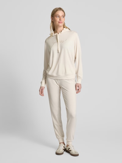 Guess Sweatpants mit Label-Stitching Modell 'LUCIA' Beige 1