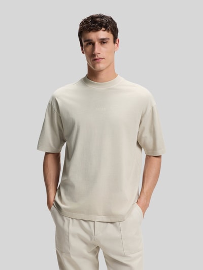 BOSS Orange Relaxed Fit T-Shirt aus reiner Baumwolle Modell 'TE_TILE' Beige 4