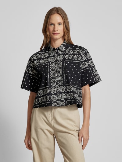 Jake*s Casual Bluse mit Paisley-Muster Black 4