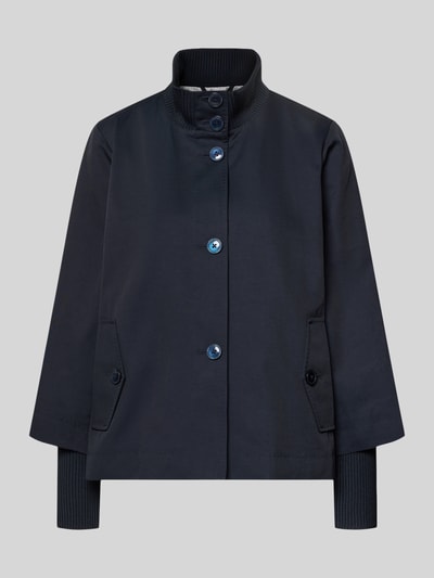 s.Oliver BLACK LABEL Regular Fit Jacke aus Baumwoll-Mix Marine 2