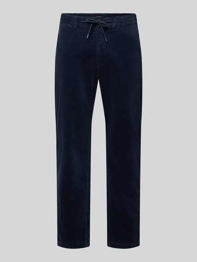 MCNEAL Tapered Fit Cordhose mit Strukturmuster Marine 2