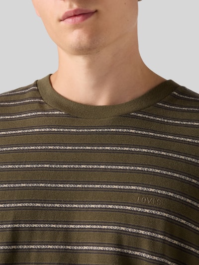 Levi's® Relaxed Fit Langarmshirt aus reiner Baumwolle Khaki 3
