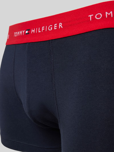 Tommy Hilfiger Trunks mit elastischem Logo-Bund im 3er-Pack Rot 2