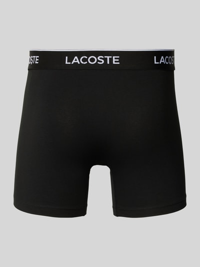 Lacoste Boxershort met elastische band met label in een set van 3 stuks Zwart - 3