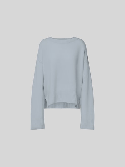 Closed Longsleeve in Strick-Optik Hellblau 2