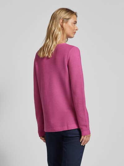 Tom Tailor Gebreide pullover met ronde hals Felroze - 5