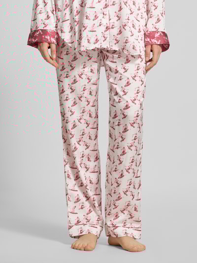Christian Berg Woman Regular Fit Pyjama-Hose mit Tunnelzug Offwhite 4