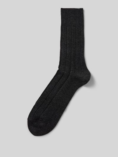 Falke Sokken met kasjmier, model 'Lhasa'  Antraciet - 1