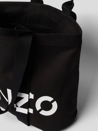 Kenzo Weekender mit Brand-Schriftzug Black 5