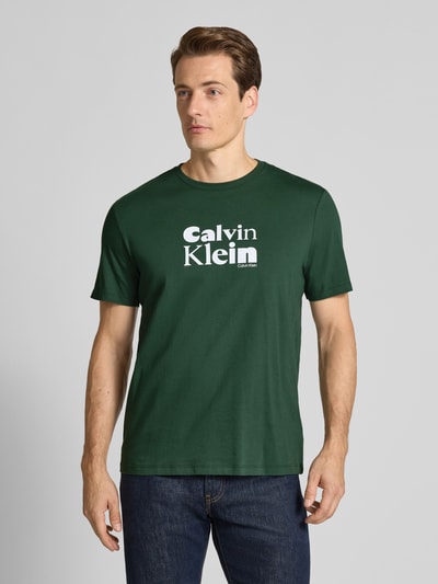 CK Calvin Klein T-Shirt mit Label-Print Lind 4