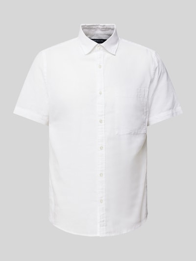 MCNEAL Koszula casualowa o kroju regular fit z kieszenią na piersi Biały 2