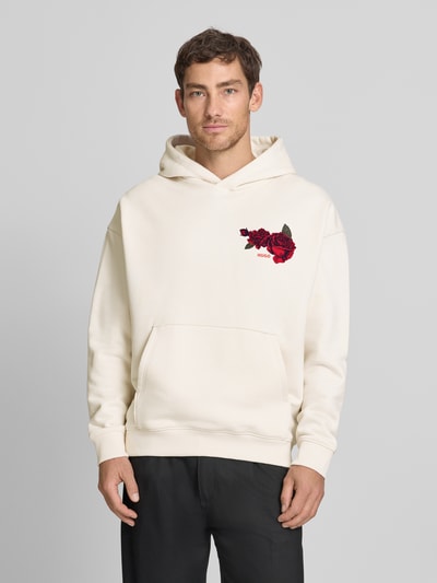 HUGO Regular Fit Hoodie aus reiner Baumwolle Modell 'DAGETHOOD' Weiss 4