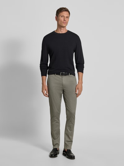 Tommy Hilfiger Slim Fit Chino aus Baumwoll-Mix Mittelgrau 1