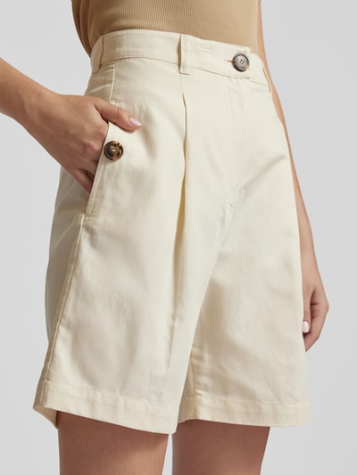 Weekend Max Mara Bermudas in unifarbenem Design Offwhite 3