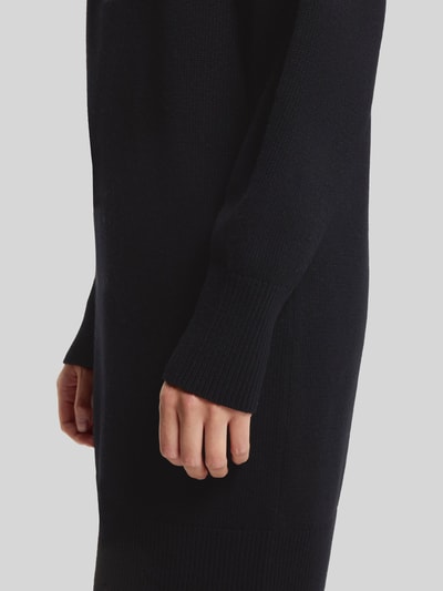 HUGO Loose fit tricotjurk van mix van wol en viscose model 'Sorelleny' Zwart - 6