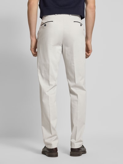 Hiltl Regular fit stoffen broek met strookzak, model 'PEAKER' Zilver - 5