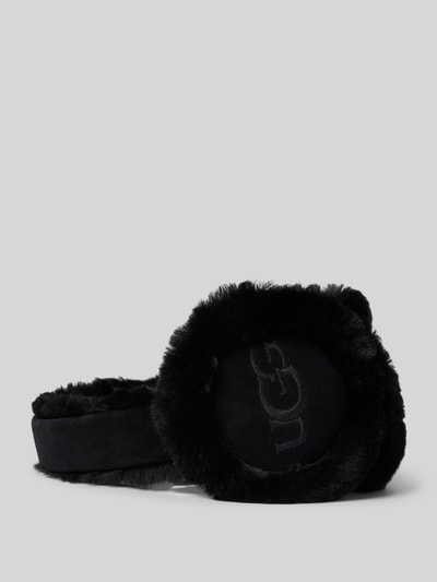 UGG Ohrenwärmer aus Lammfell mit Label-Stitching Black 3