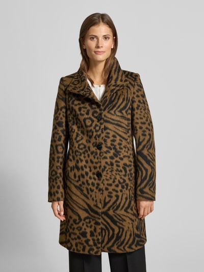 Milo Coats Mantel mit Stehkragen Modell 'FLORA' Black 4