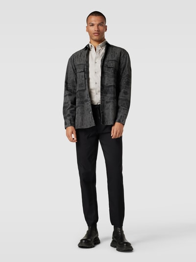 CK Calvin Klein Koszula biznesowa z kołnierzykiem typu button down model ‘OXFORD’ Jasnozielony 1