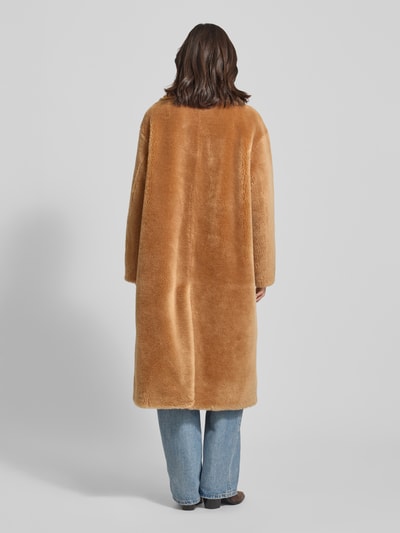 STAND STUDIO Lange jas van imitatiebont, model 'Gabriella' Beige - 5