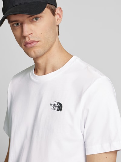 The North Face T-Shirt mit Label-Print Weiss 3