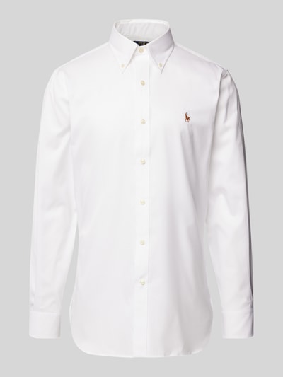 Polo Ralph Lauren Slim fit zakelijk overhemd met labelstitching Wit - 2