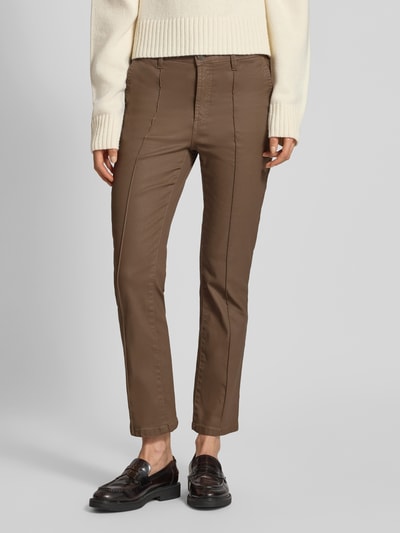 OPUS Jeansy o rozkloszowanym kroju z wpuszczanymi kieszeniami w stylu francuskim model ‘Ebbi’ Jasnobrązowy 4