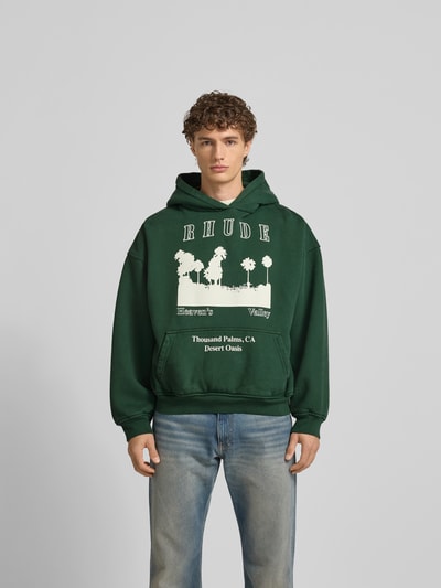 RHUDE Hoodie mit Kapuze Dunkelgruen 4