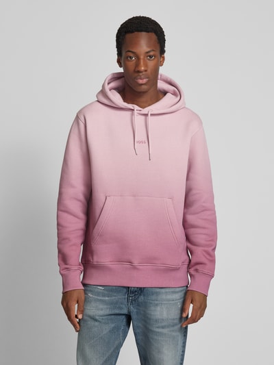 BOSS Orange Hoodie met extra brede schouders, model 'Gradient' Violet - 4