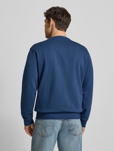 Lerros Sweatshirt mit Rundhalsausschnitt und Label-Patch Marine 5