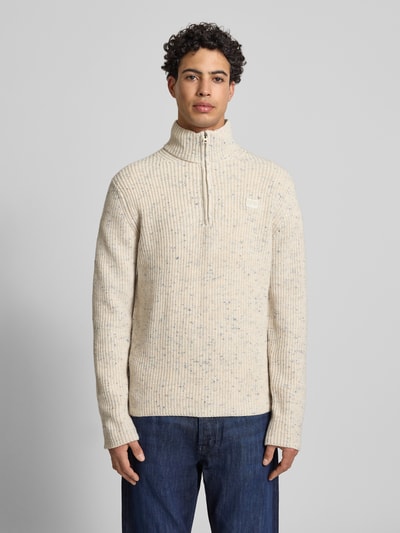 G-Star Raw Gebreide pullover met ribboorden Offwhite - 4