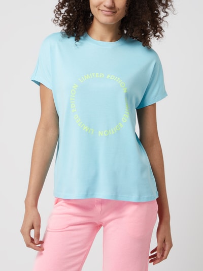 Emily Van den Bergh T-Shirt mit Message  Bleu 4