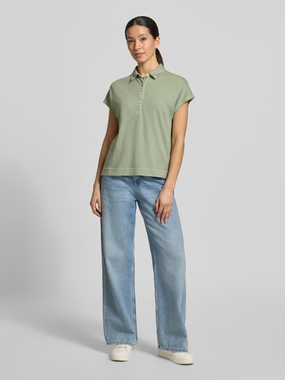 Marc O'Polo Regular Fit Poloshirt aus reiner Baumwolle Hellgruen 1