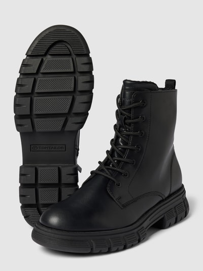 Tom Tailor Boots in unifarbenem Design Black 4