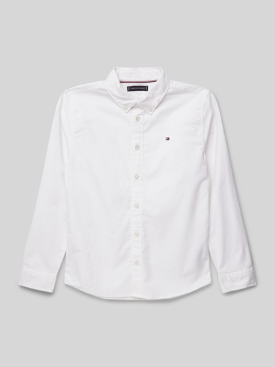 Tommy Hilfiger Teens Regular Fit Hemd mit Button-Down-Kragen Weiss 1