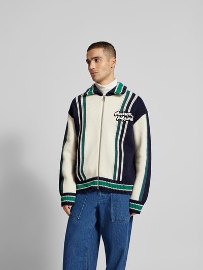 MAISON KITSUNE Jeansjacke mit Knopfleiste Multi Stylebop 4