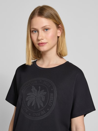 Soyaconcept Sweatshirt mit Label-Print Modell 'BANU' Black 3