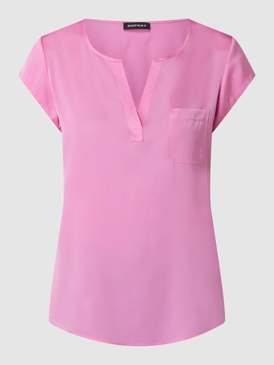 Repeat Blouseshirt met V-hals Lila - 2