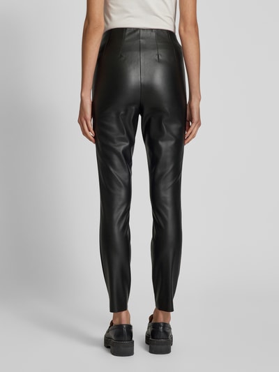 Rich & Royal Super skinny fit broek in leerlook Zwart - 5