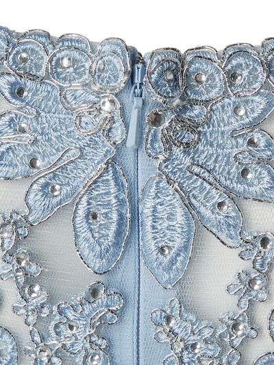 Luxuar Abendkleid mit Stickereien  Hellblau 3