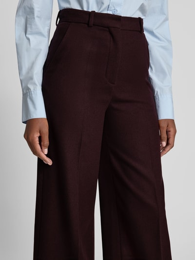 Joseph Wide Fit Stoffhose aus Woll-Mix Bordeaux 3