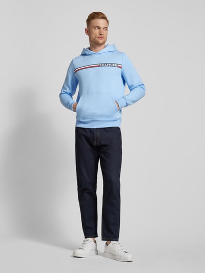 Tommy Hilfiger Hoodie mit Label-Print Hellblau 1