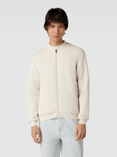 Jack & Jones Sweatjack met structuurmotief, model 'EVENTI' Offwhite - 4