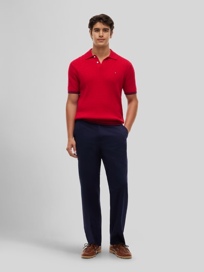 Tommy Hilfiger regular fit poloshirt van puur katoen Rood - 1