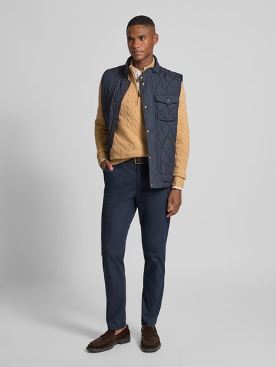 Polo Ralph Lauren Gebreide pullover van een mix van katoen en kasjmier met opstaande kraag Camel - 1