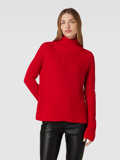 Drykorn Gebreide pullover met opstaande kraag, model 'ARWEN' Rood - 4