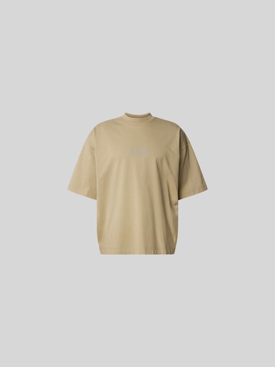 VETEMENTS Oversized T-Shirt mit Stehkragen Taupe 2