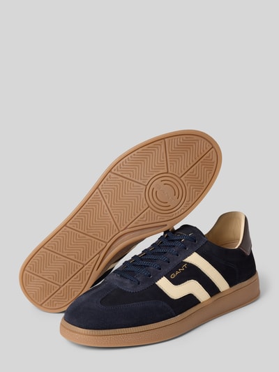 Gant Sneakers van leer met vetersluiting, model 'Cuzmo' Marineblauw - 4